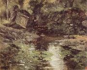 Carlos de Haes A Stream at Pont-Aven painting